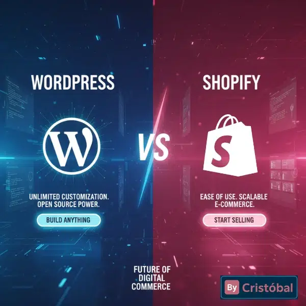 ¿Qué es mejor WordPress o Shopify en 2025?